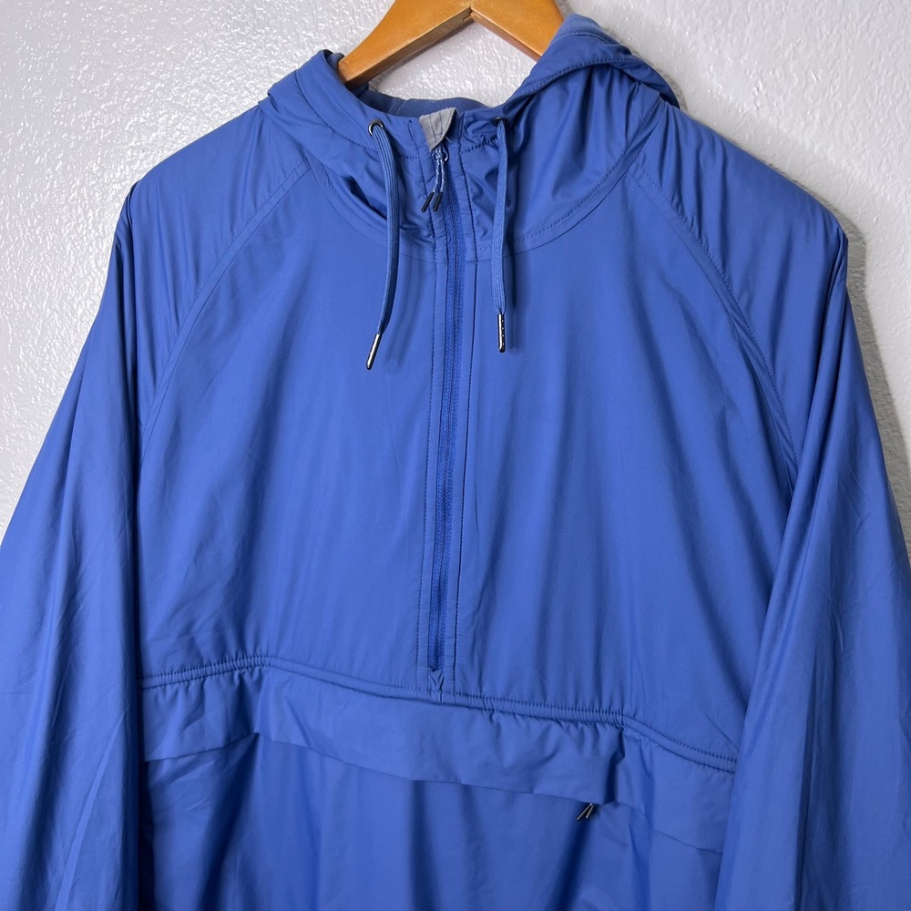 5.11 Tactical Warner Anorak Jacket Blue Mens Large Fleece Lined Hooded 1/4 Zip - Picture 3 of 8